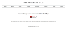 Tablet Screenshot of kbprojects.com